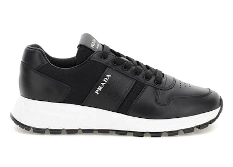 Prada Prax 1 Leather Low Top Black