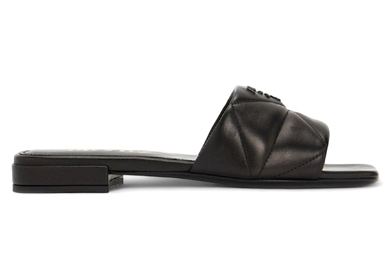 Prada Quilted Nappa Leather Slippers Black (Women's)