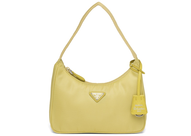 Prada Re-Edition 2000 Nylon Bag Mini Pineapple Yellow