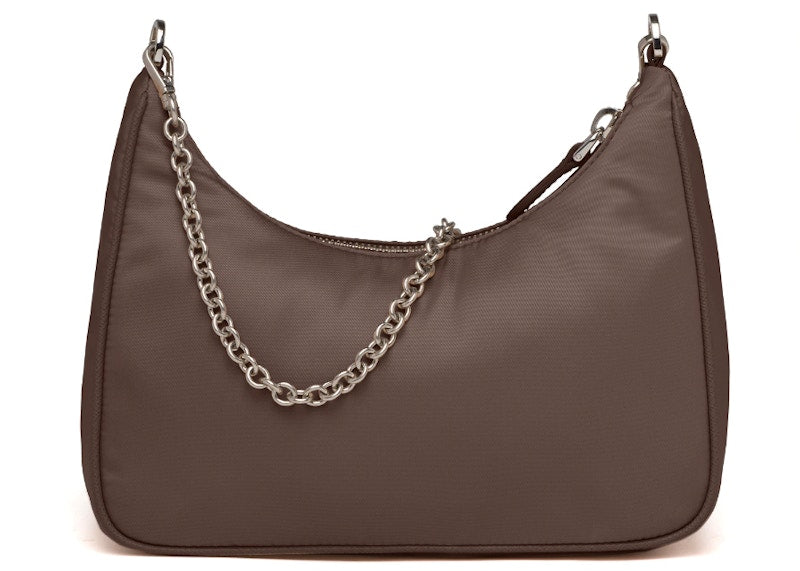 Prada Re-Edition 2005 Nylon Bag Cocoa Brown