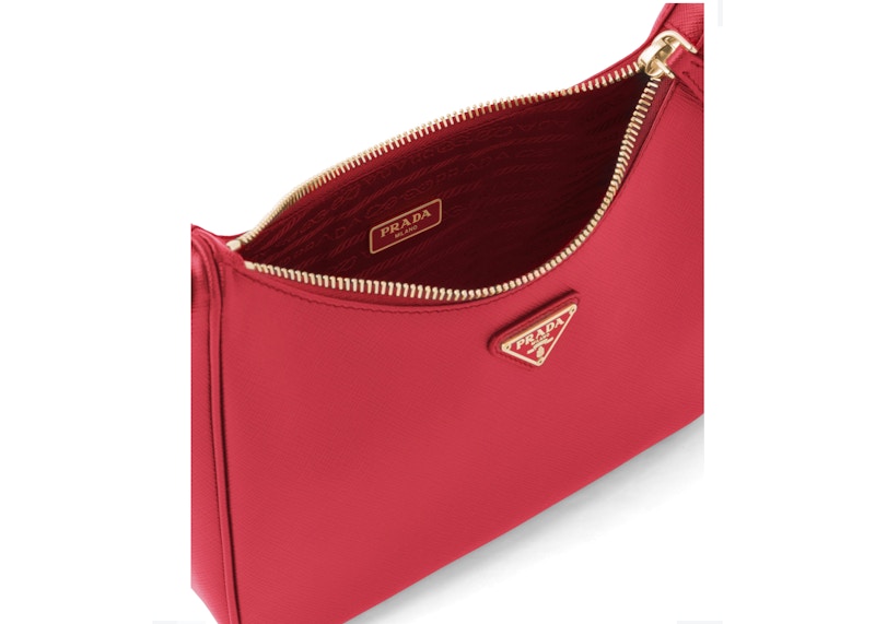 Prada Re-Edition 2005 Saffiano Leather Bag Fiery Red