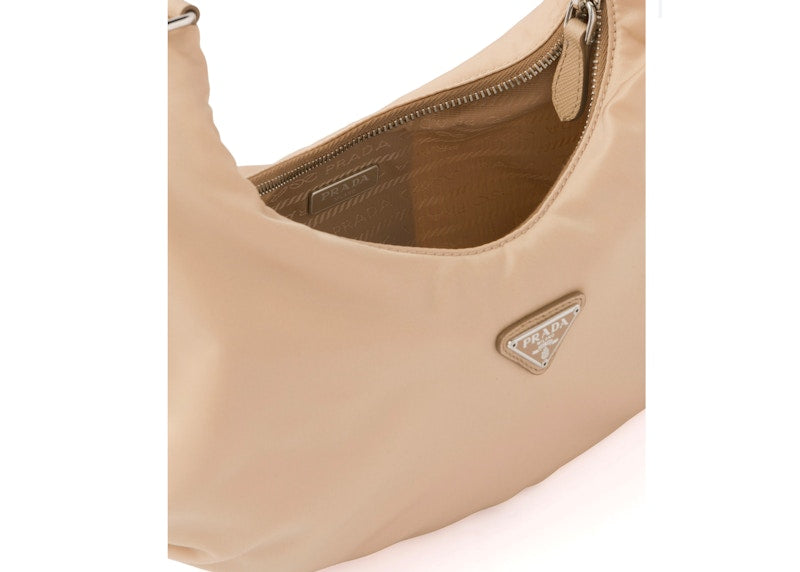 Prada Re-Edition 2006 Nylon Bag Cameo Beige