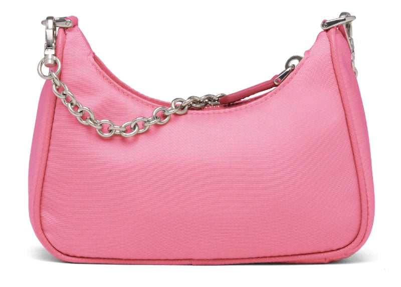 Prada Re-Edition Shoulder Bag Mini Nylon Begonia Pink