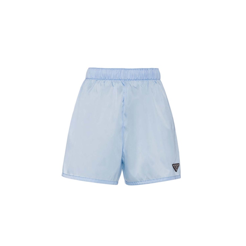 Prada Re-Nylon Shorts Celeste Blue
