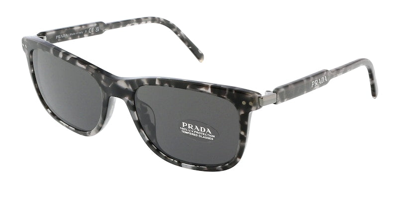 Prada Rectangular Sunglasses Havana Grey/Dark Grey (0PR 18YS 19A09C)