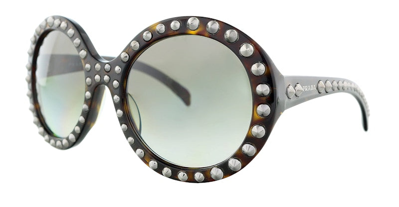 Prada Round Sunglasses Havana (0PR 29QSF 2AU0A7)