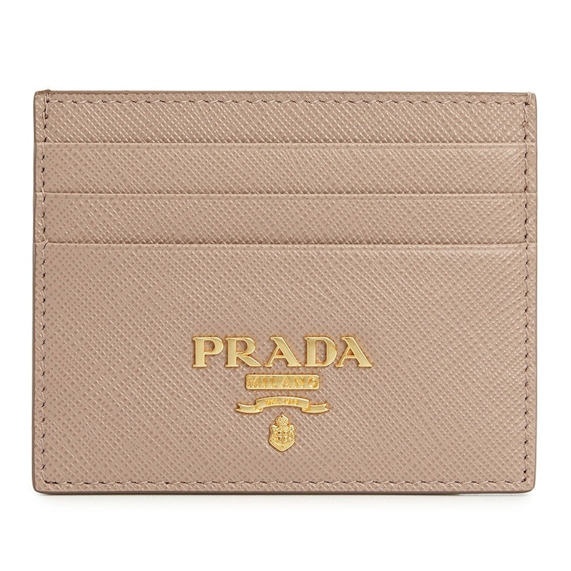 Prada Saffiano Card Holder PinkBeige