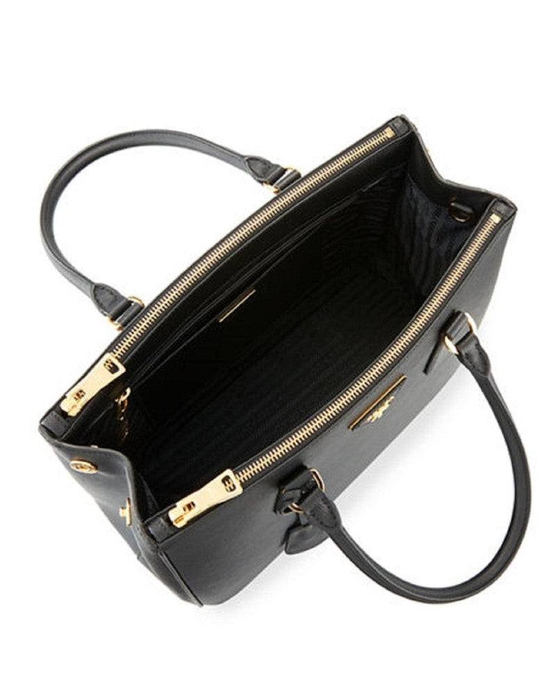 Prada Saffiano Galleria Handbag Black