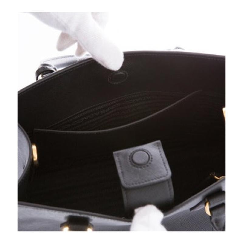 Prada Saffiano Lux Handbag Black