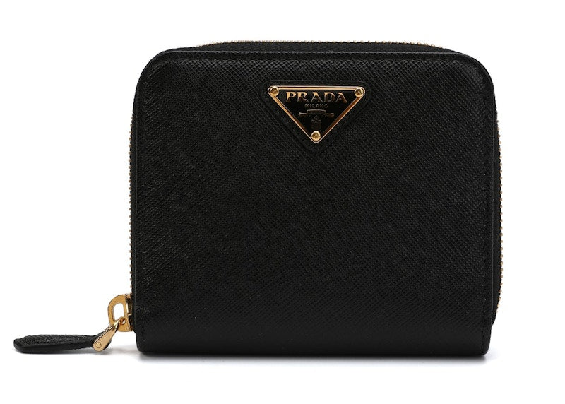 Prada Saffiano Wallet Small Black
