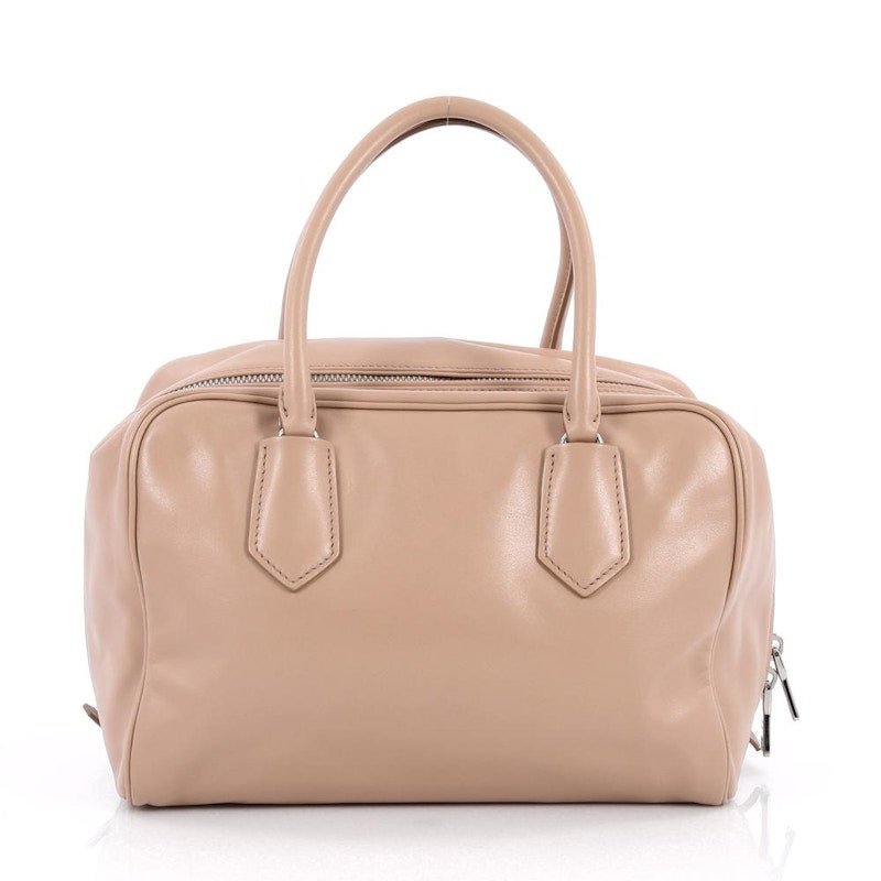 Prada Inside Bauletto Satchel Nude