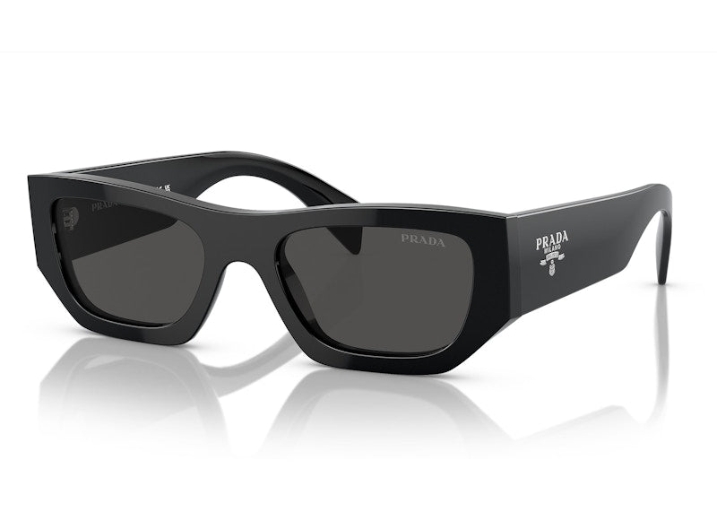 Prada Square Sunglasses Black/Dark Grey (SPRA01 16K-0 8Z)
