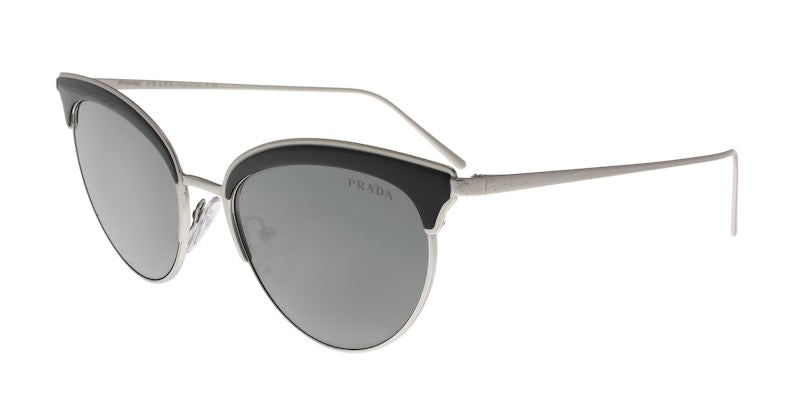 Prada Square Sunglasses Matte Silver/Black (PR60VS 421407 CONCEPTUAL)