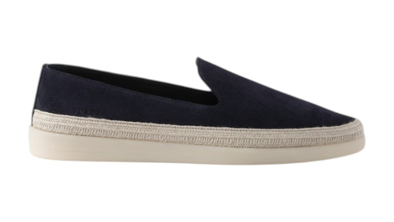 Prada Suede Loafer Blue