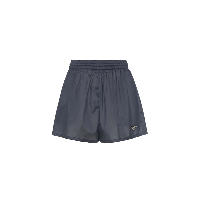 Prada Technical Silk Boxer Shorts Navy