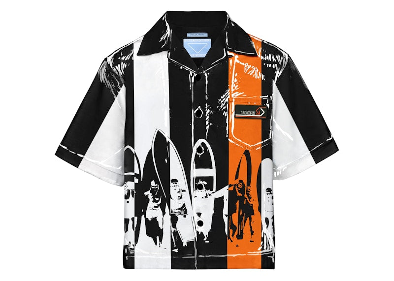 Prada Timecapsule August 2021 Poplin Shirt Orange