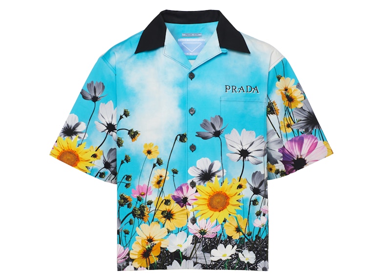 Prada Timecapsule March 2020 Poplin Shirt Blue