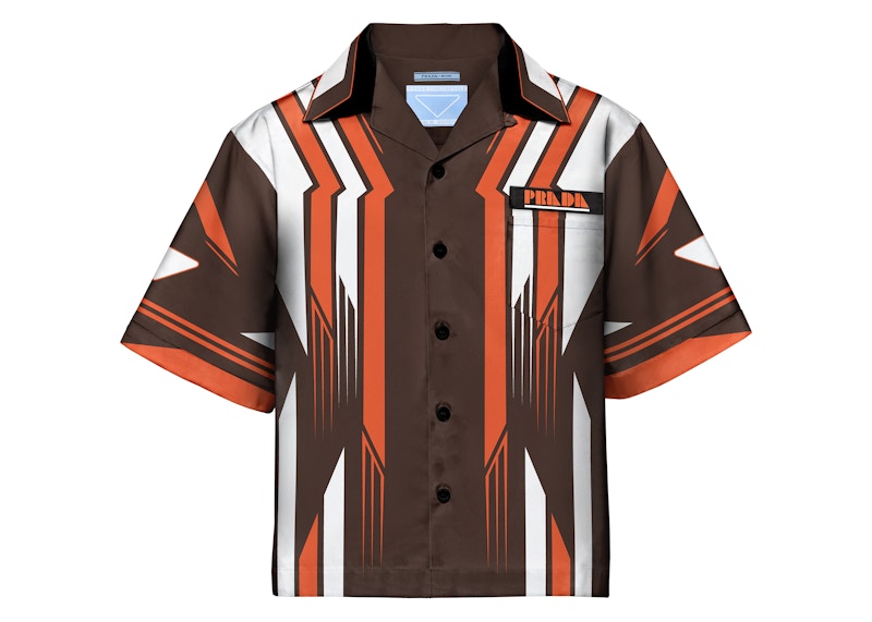 Prada Timecapsule November 2020 Poplin Shirt Brown