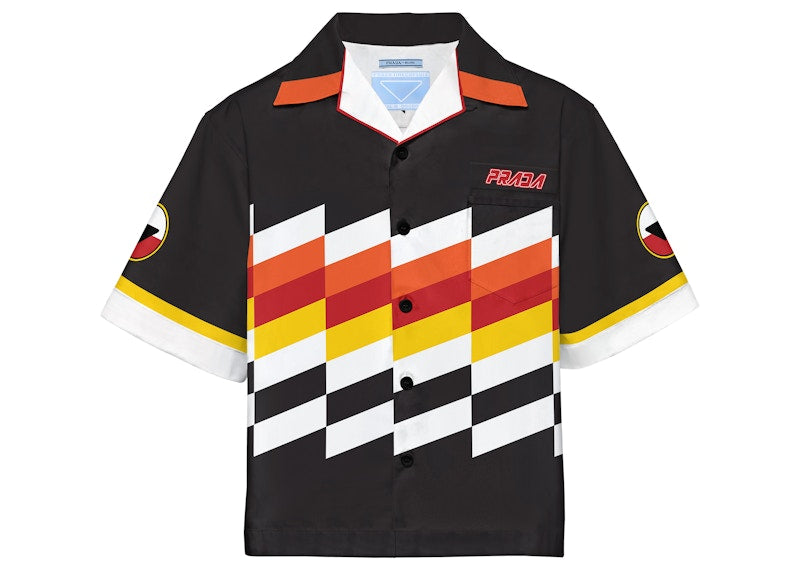 Prada Timecapsule September 2020 Poplin Shirt Black