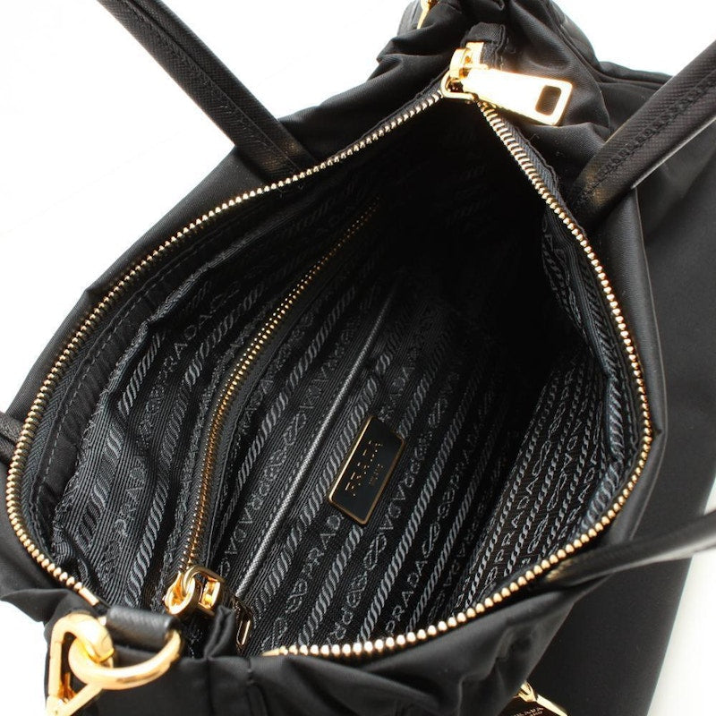 Prada Tote Bag Tessuto Saffiano Black