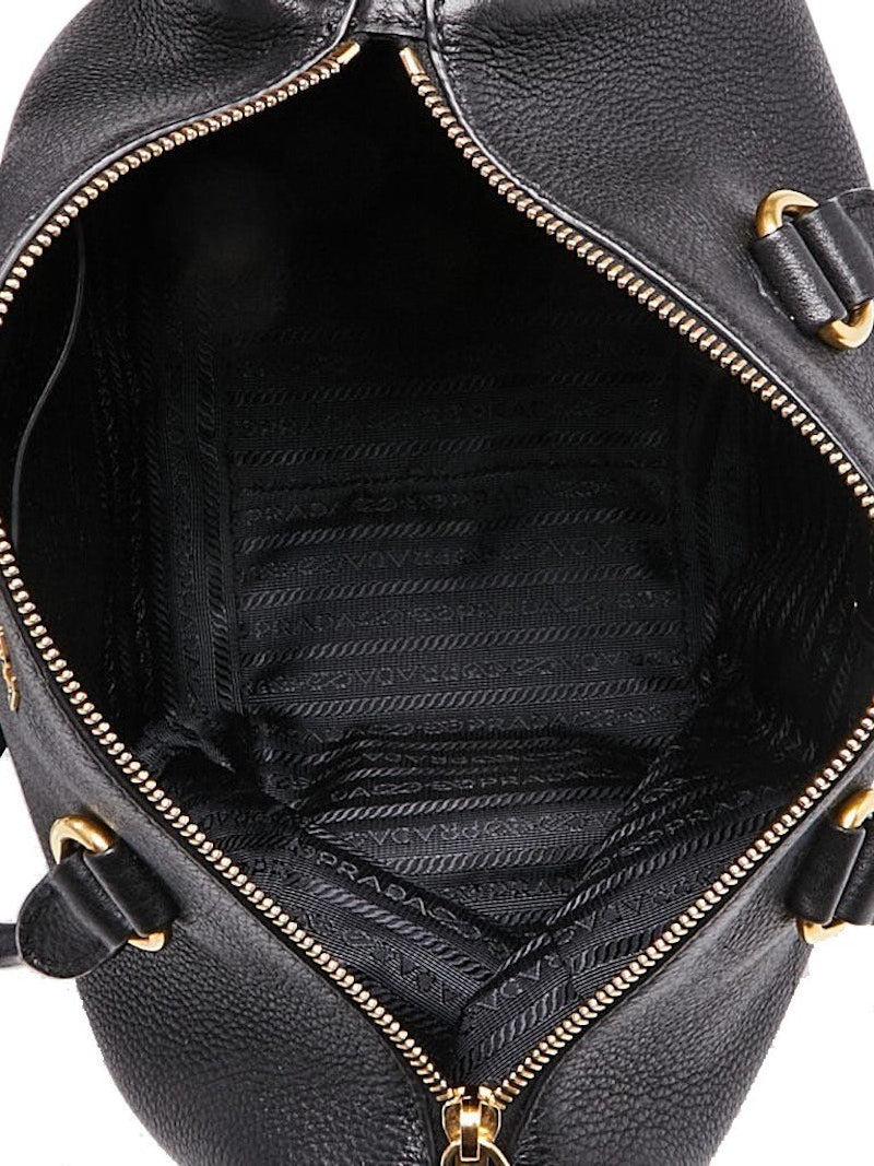 Prada Vitello Phenix Boston Black