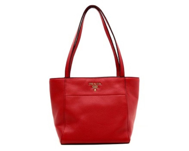 Prada Vitello Phenix Tote Red