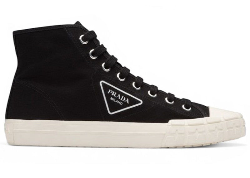 Prada Wheel Vulc High Black Ivory