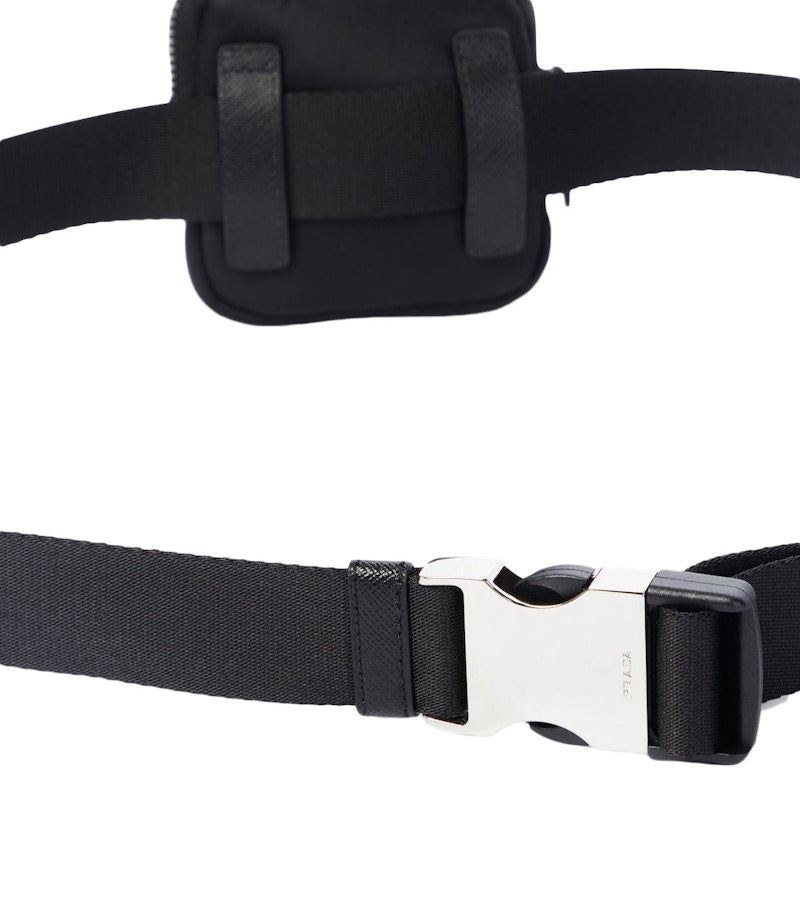 Prada Woven Nylon Belt Bag Black