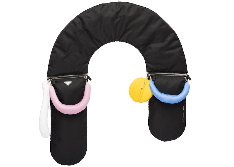 Prada x Kazuyo Sejima Nylon Scarf Bag Black Multicolor
