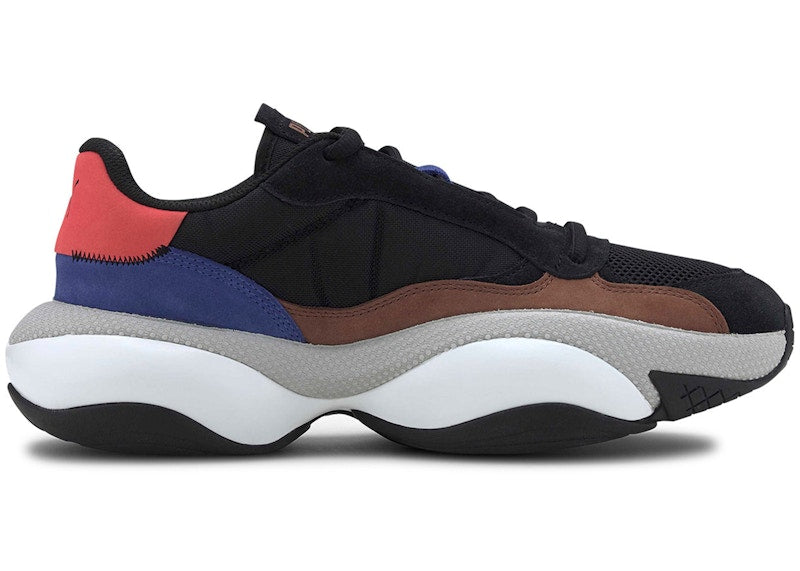 Puma Alteration Premium Leather Black Blue Red