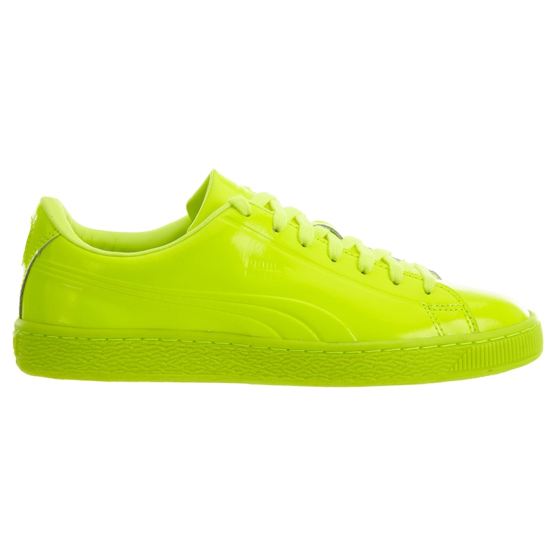 Puma Basket Classic Patent Emboss Safety Yellow