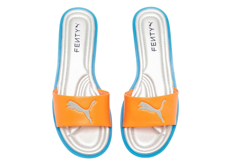 Puma Cat Cleat Sandals Fenty Rickie Orange Racing Blue (Women's)