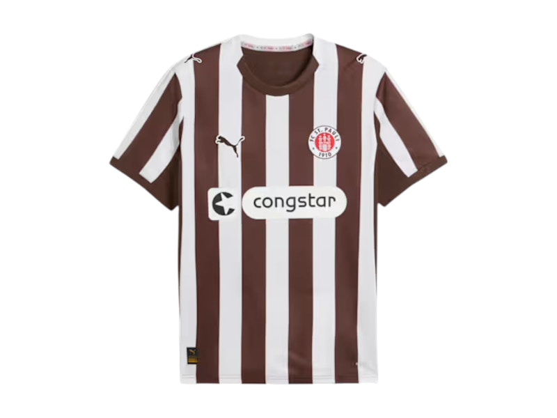 Puma FC St. Pauli '25/'26 Home Jersey Espresso Brown/White