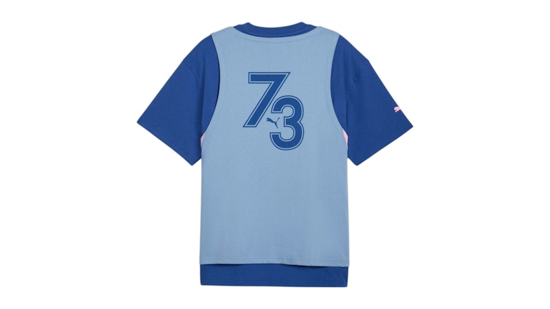 Puma KidSuper Hoops Logo Crew Neck Short Sleeve T-Shirt Clyde Royal