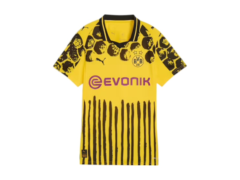 Puma KidSuper Women's Borussia Dortmund Replica Jersey Faster Yellow/Black