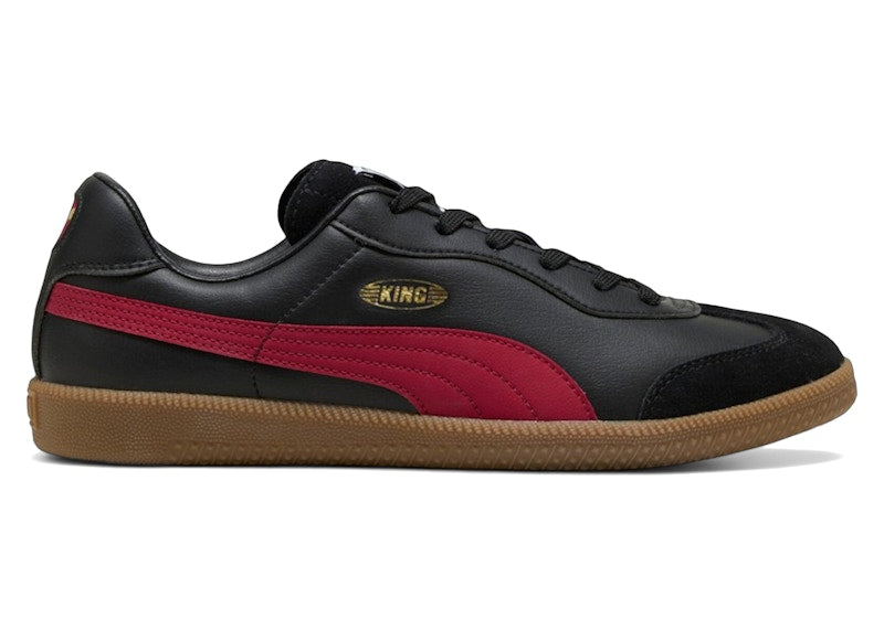 Puma King 21 IT Black Dark Crimson