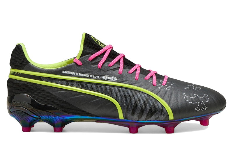 Puma King Ultimate FG/AG KidSuper Black Electric Lime