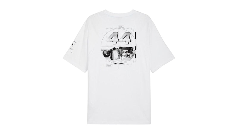 Puma MAPF1 Raeburn Drivers Graphic Crew Neck Short Sleeve T-Shirt White