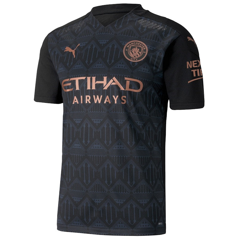 Puma Manchester City Authentic Away Shirt 2020-21 Jersey Black