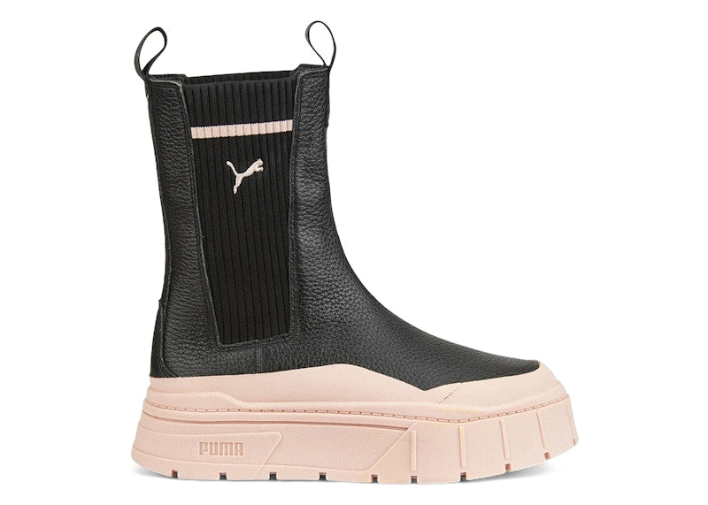 Puma Mayze Stack Chelsea Boot Black Rose Quartz (Women's)
