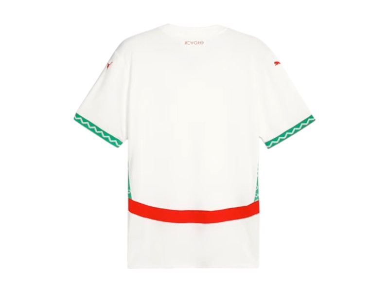 Puma Morocco 2025 Away Replica Jersey Jersey White/Fast Green/Red