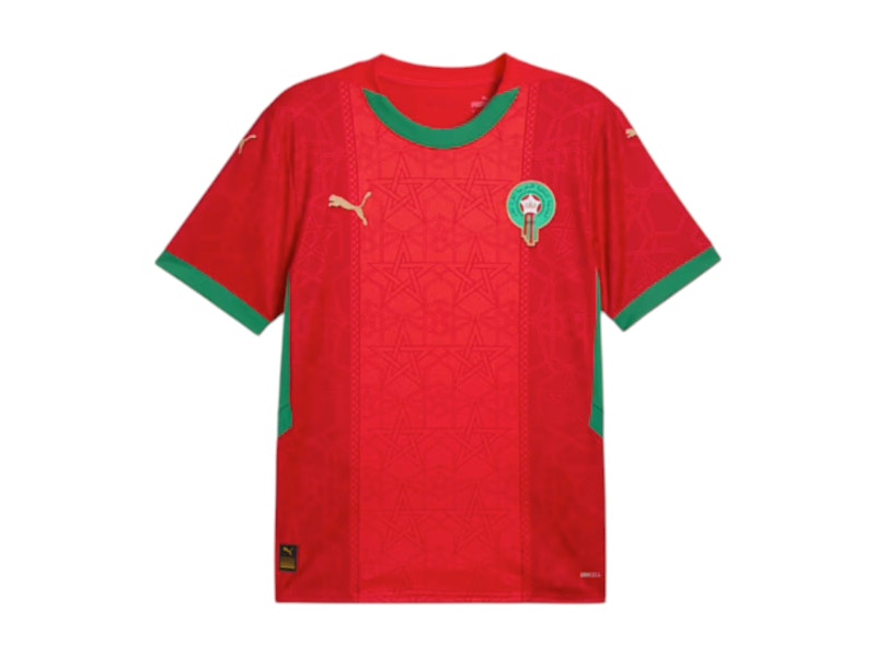 Puma Morocco 2025 Home Replica Jersey Jersey Red/Archive Green