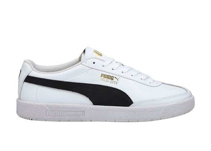 Puma Oslo City White Black Gold