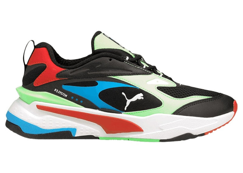 Puma RS-Fast Black Elektro Green (GS)