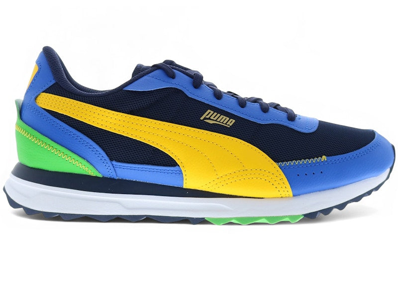 Puma Road Rider LTH Navy Yellow Sizzle