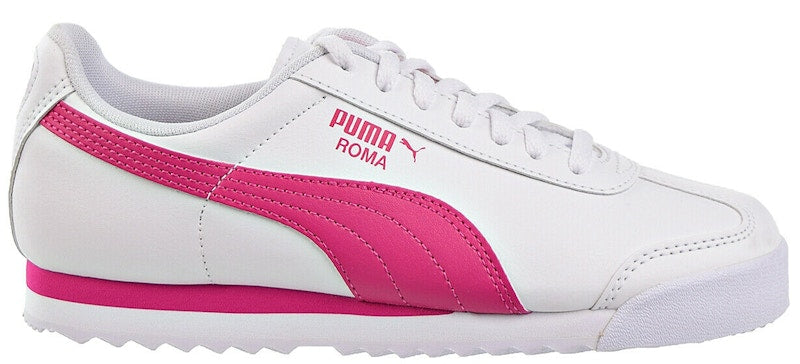 Puma Roma White Fuchsia Purple (GS)