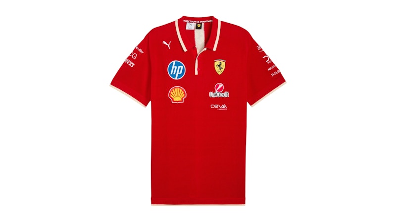 Puma Scuderia Ferrari Team Knitted Polo Red
