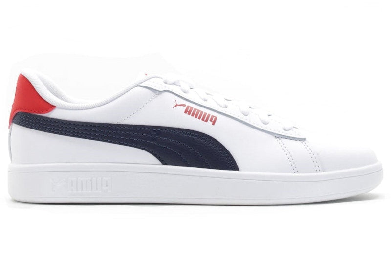 Puma Smash 3.0 L White Navy For All Time Red (GS)