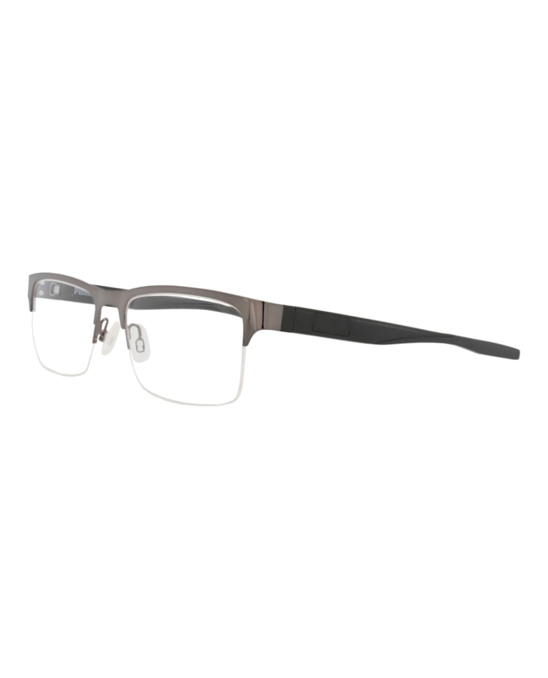 Puma Square-Frame Metal Optical Frames Black Black Transparent (PU0233O-30007443-001)