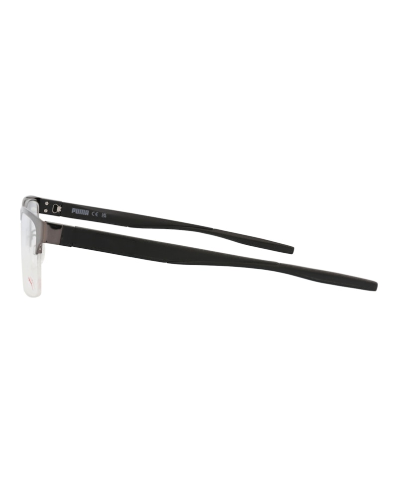 Puma Square-Frame Metal Optical Frames Black Black Transparent (PU0233O-30007443-001)